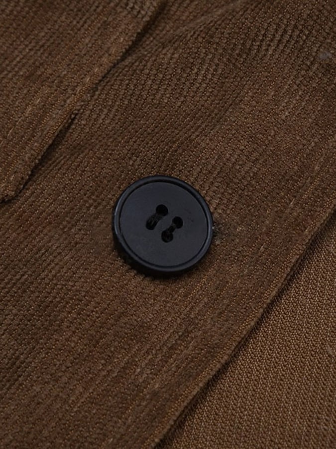 Men's Vintage Single Breasted Pocket Gentleman's Business Suit Jacket