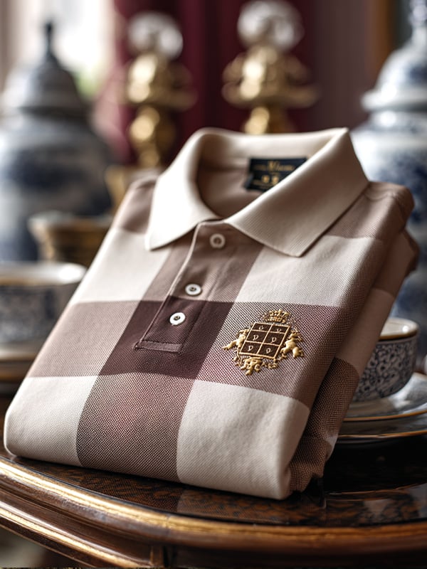 Men's Business Casual Artistic Button Short Sleeve Polo Shirt