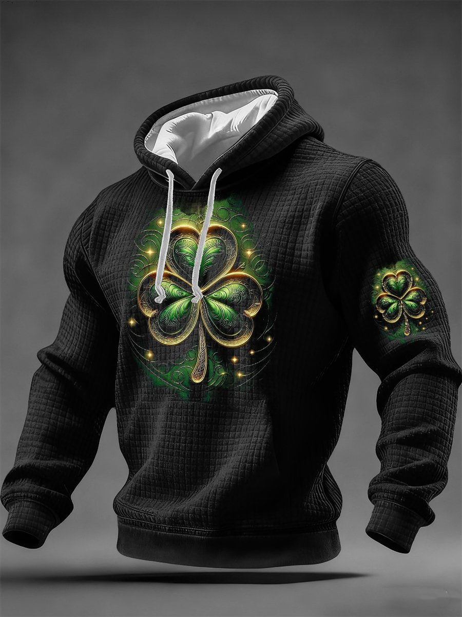 Men's Vintage St. Patrick's Day Print Hoodie