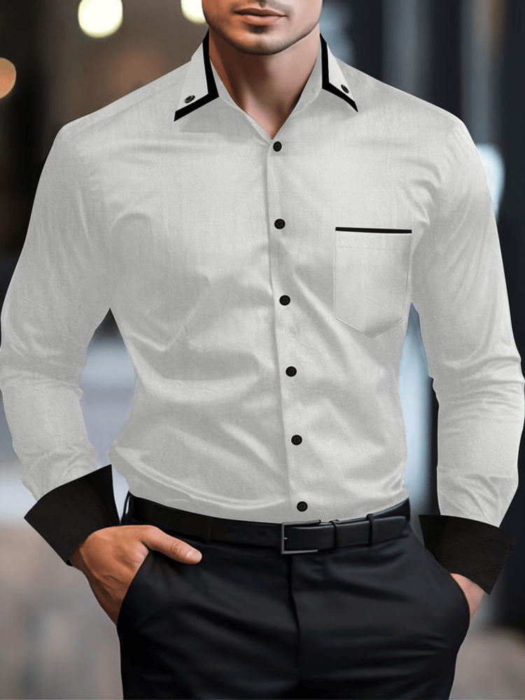 Men's business long sleeve shirt