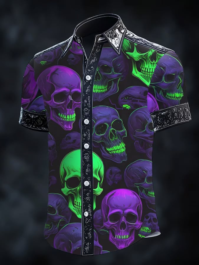Men's Gothic Dark Short Sleeve Shirt