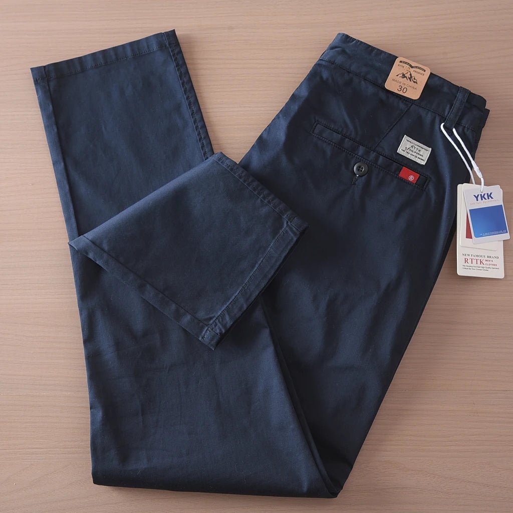 Business straight fit chino with 97% cotton