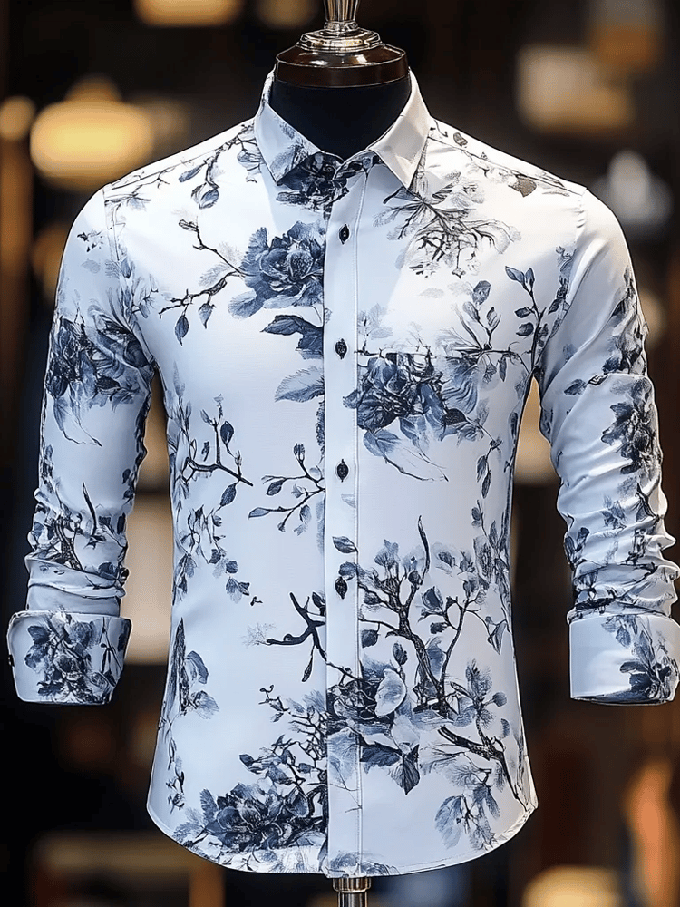 Men's Luxury Business Long Sleeve Shirt