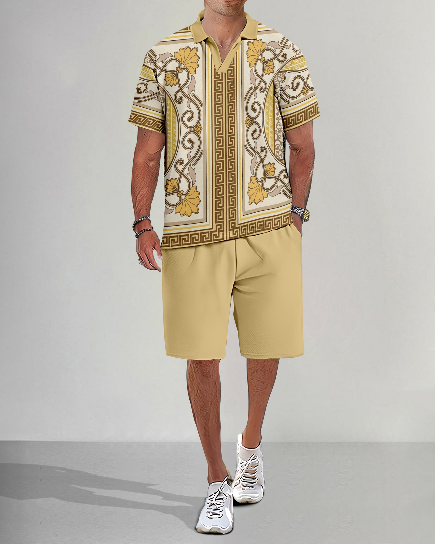 Suitmens Men's Casual Summer POLO Set 022
