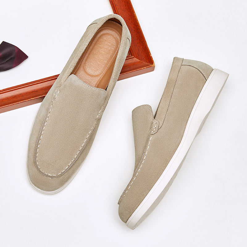 Men's British Style Suede Leather Nubuck Loafers