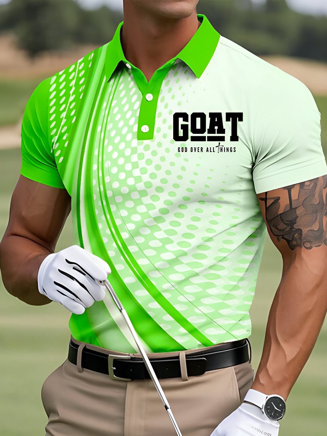 Men's Casual Faith Contrast Color Polo