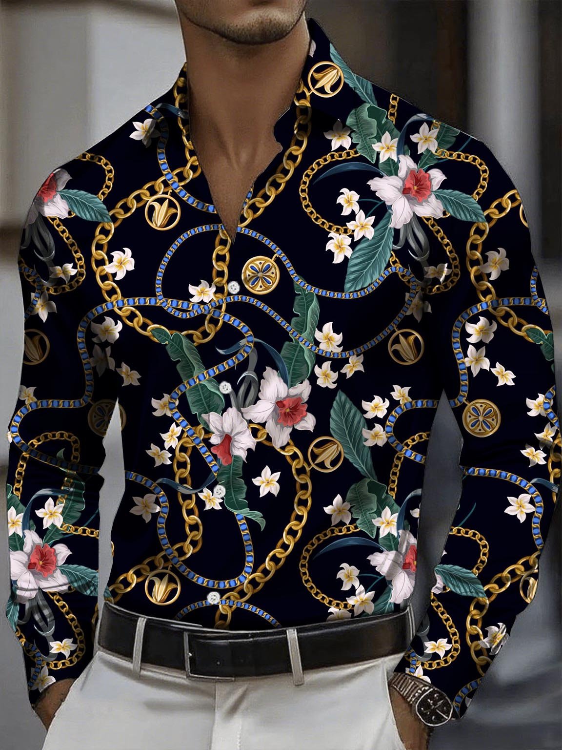 Men's Elegant And Classic Business Long-Sleeve Shirt