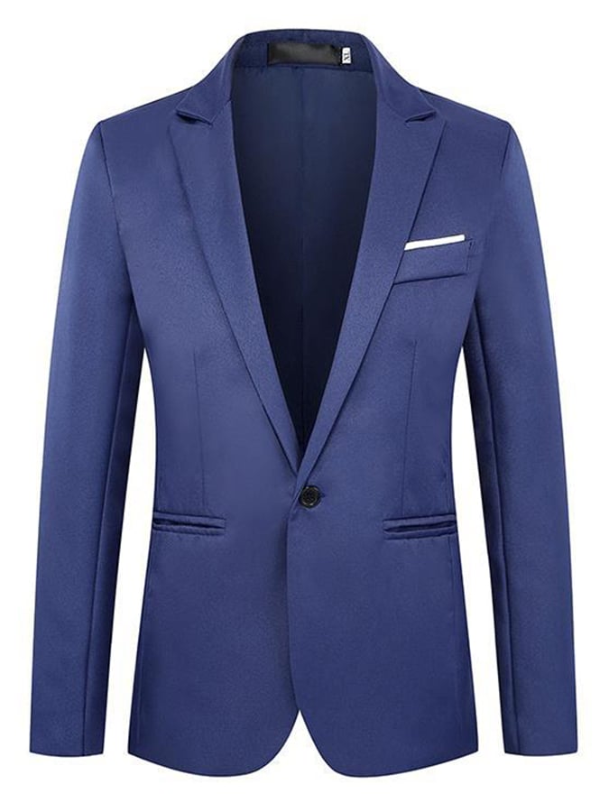 Men's Formal Single-Button Slim Fit Blazer