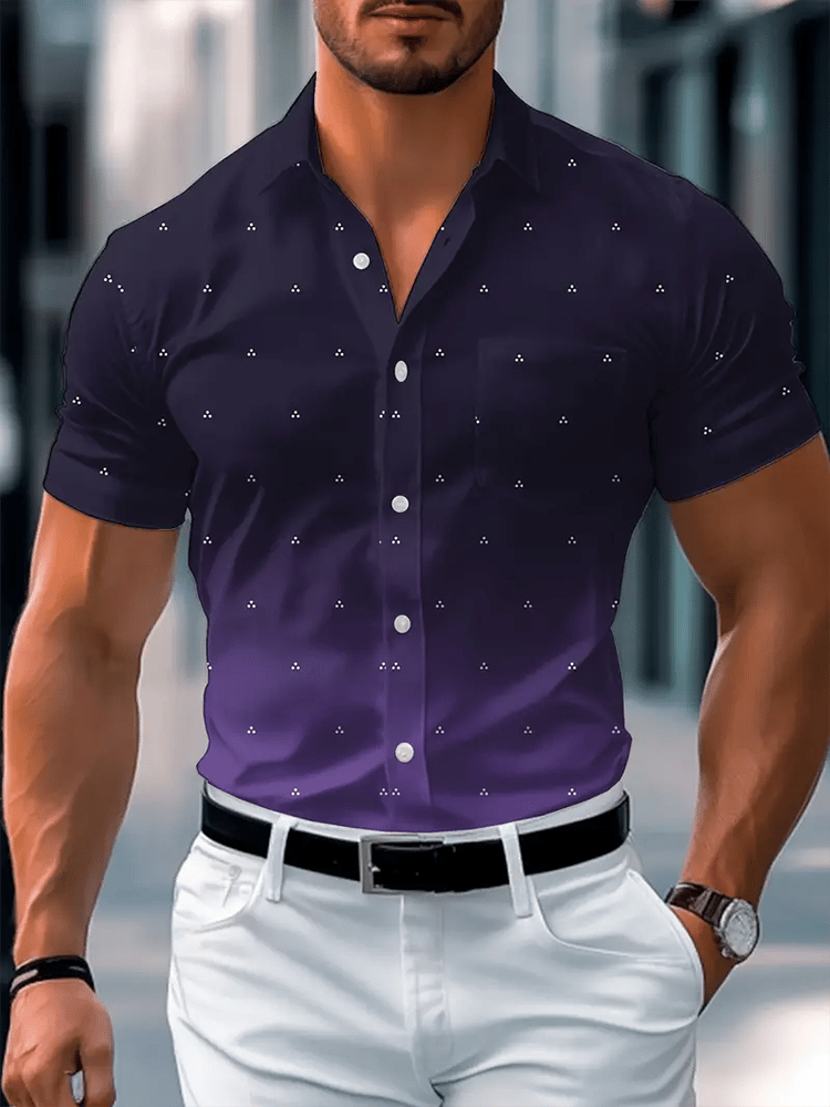 Men's business short-sleeved shirt