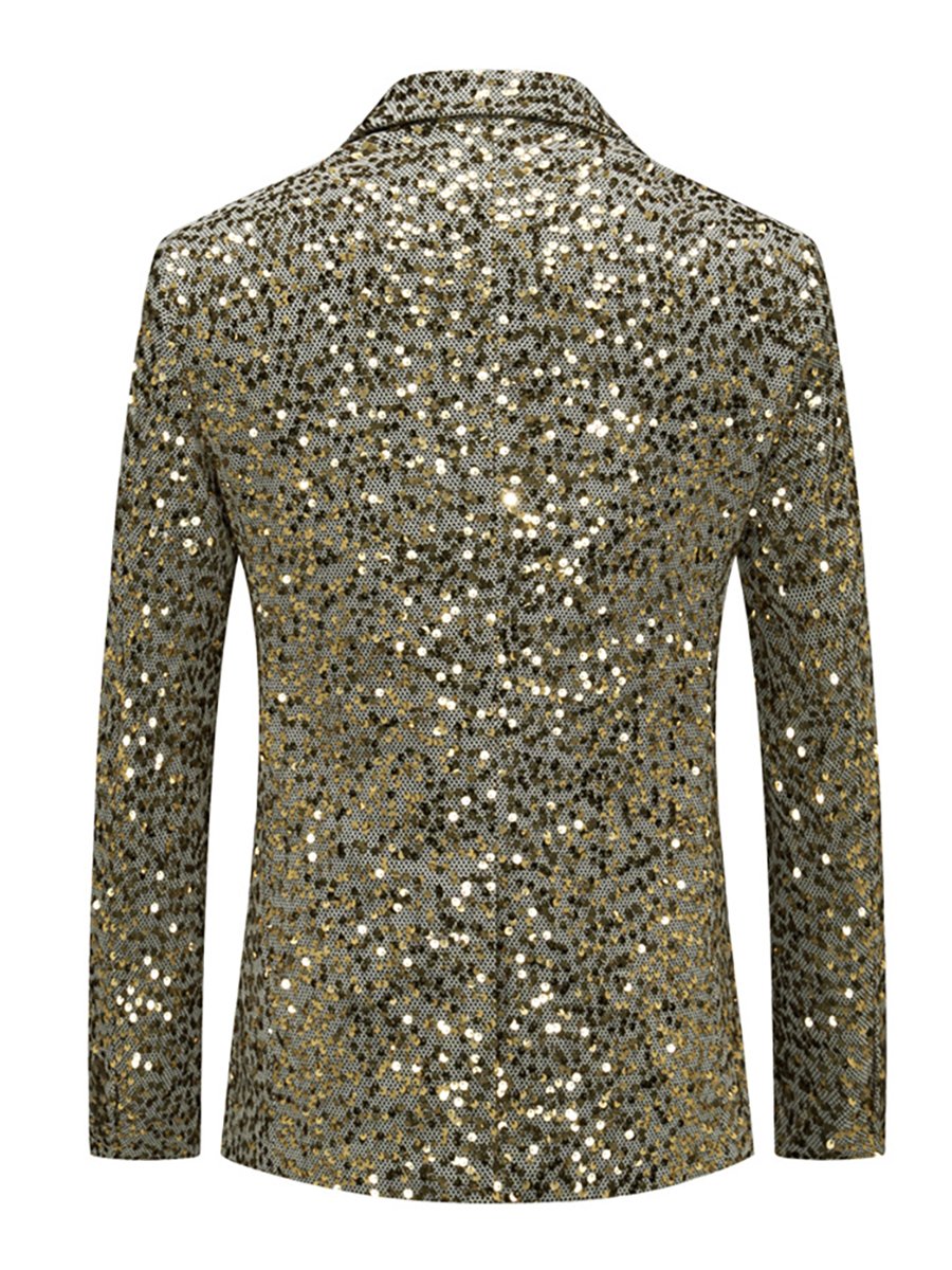 Men's Business Casual Sequin Blazer
