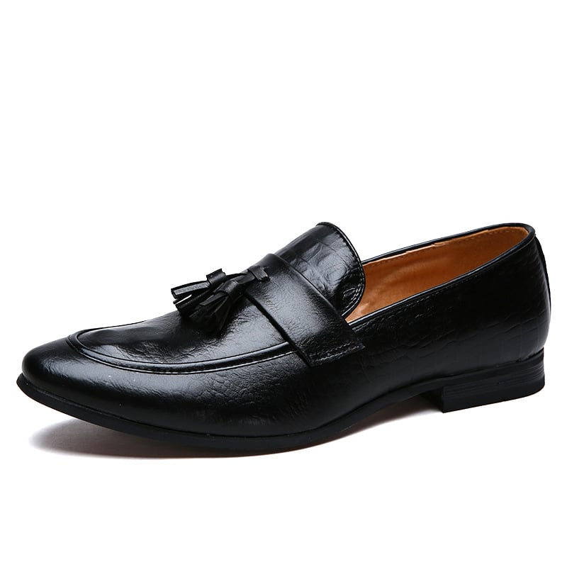 Business Casual Simple Fashion Tassel Men'S Leather Shoes