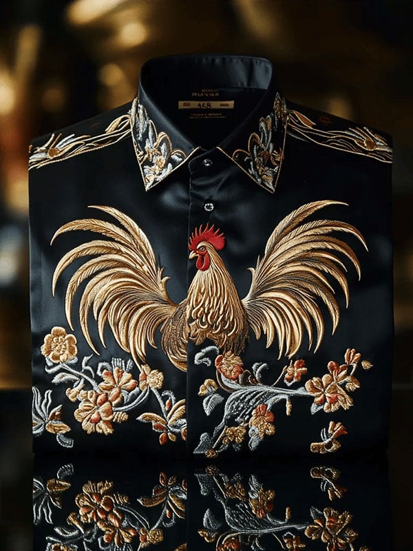 Men's Satin Luxe Short Sleeve Button Shirt