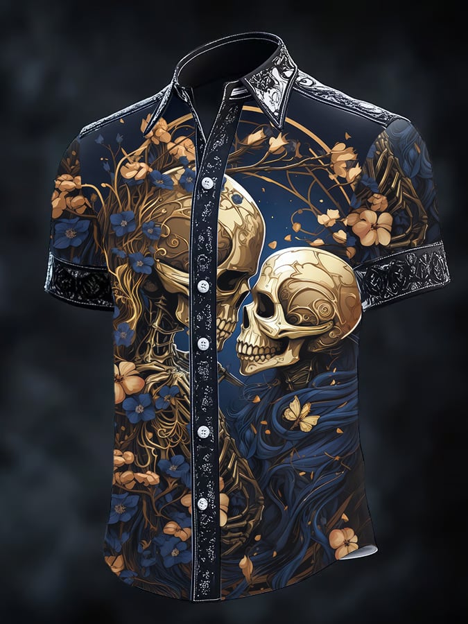 Men's Retro Gothic Dark Shirt