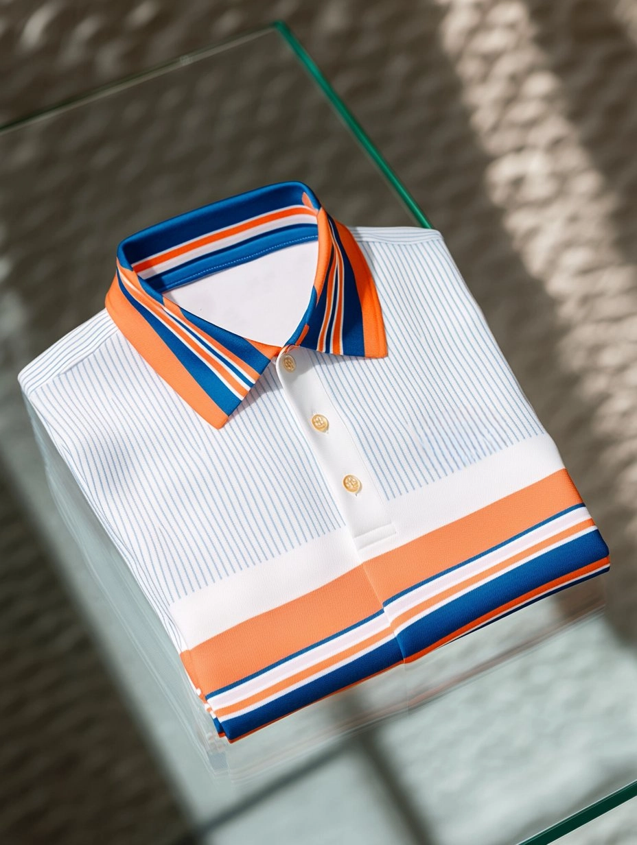 Men's Business Casual Button Short Sleeve Polo Shirt