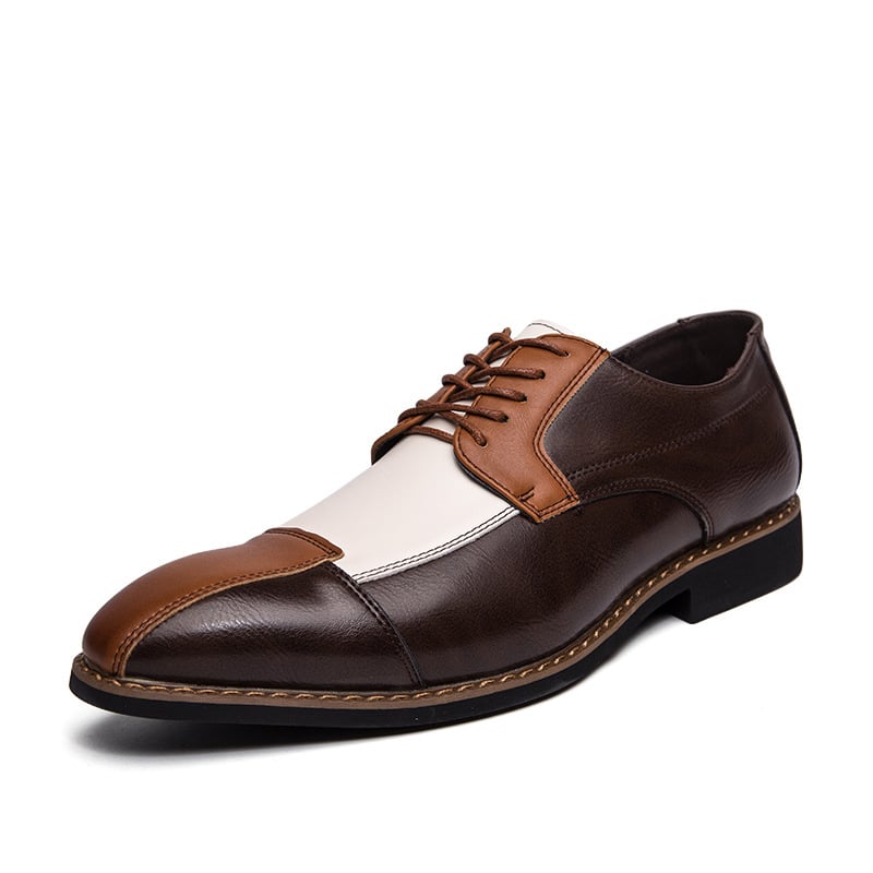 Men'S Patchwork Formal Business Casual Leather Shoes