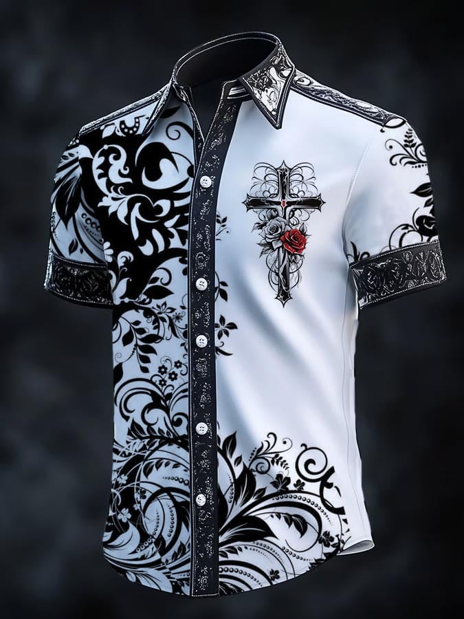 Men's Retro Gothic Dark Shirt