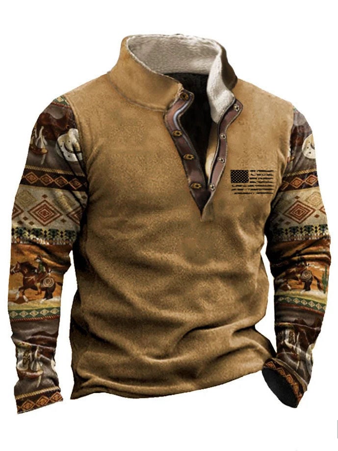 Men's Vintage Outdoor Leisure Sports Sweatshirt