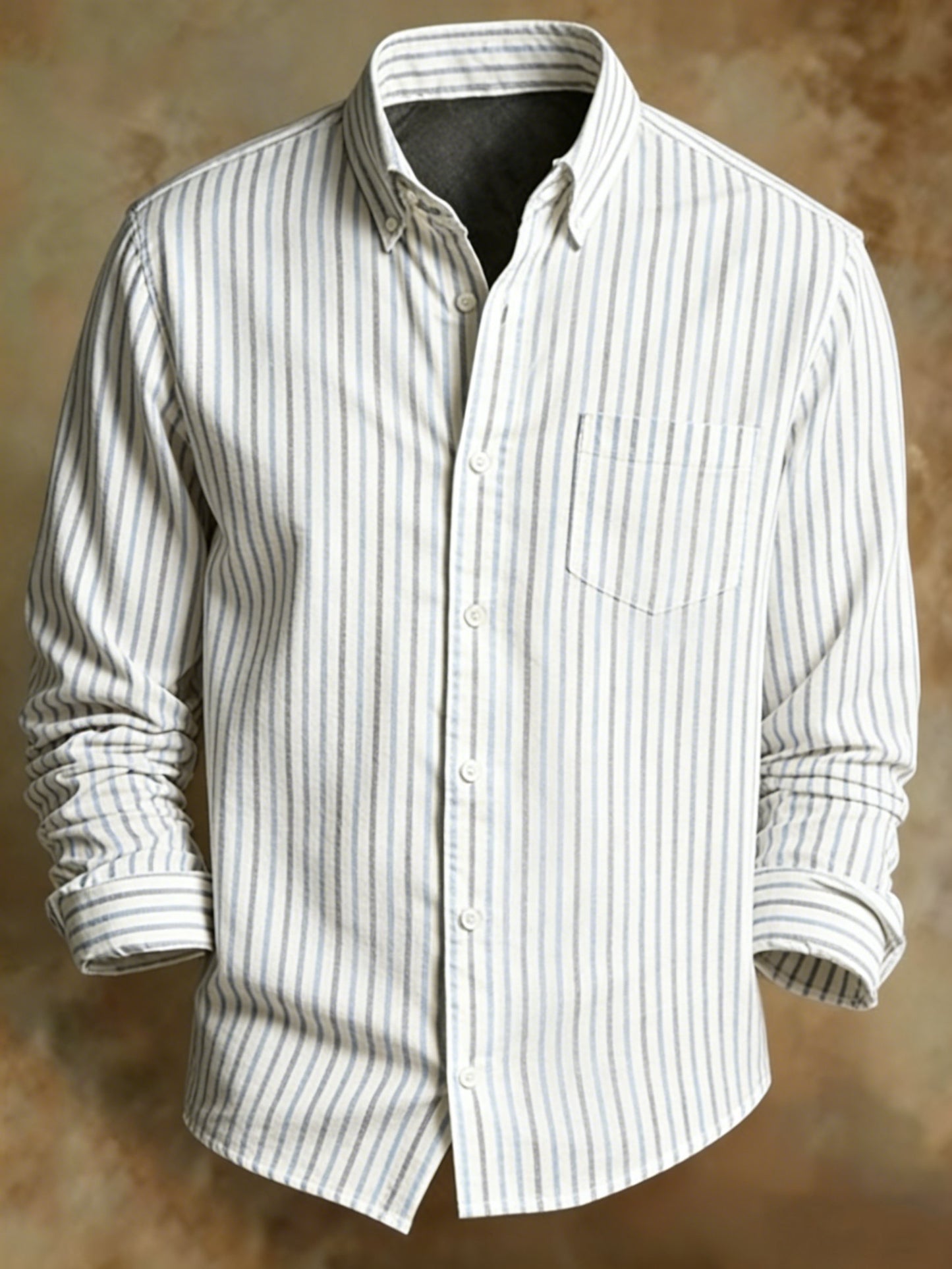 Men's Retro Abstract Art Print Pattern Business Style Shirt