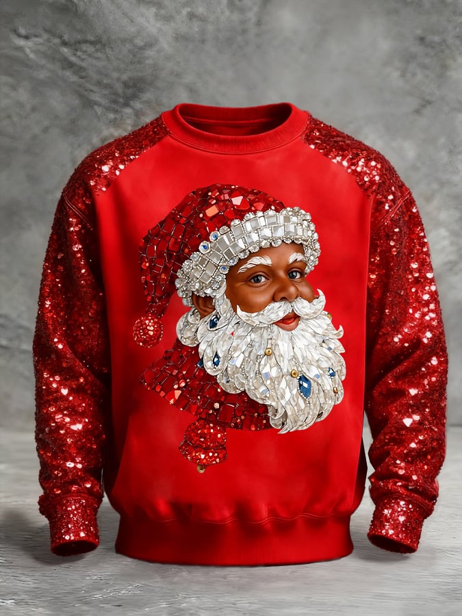 Men's Christmas Printed Pullover Sweatshirt