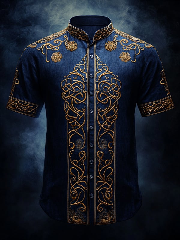 Men's Retro Gothic Dark Shirt