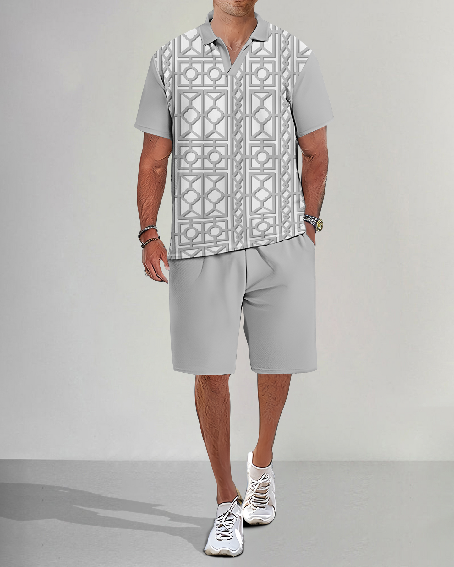 Suitmens Men's Casual Summer POLO Set 024