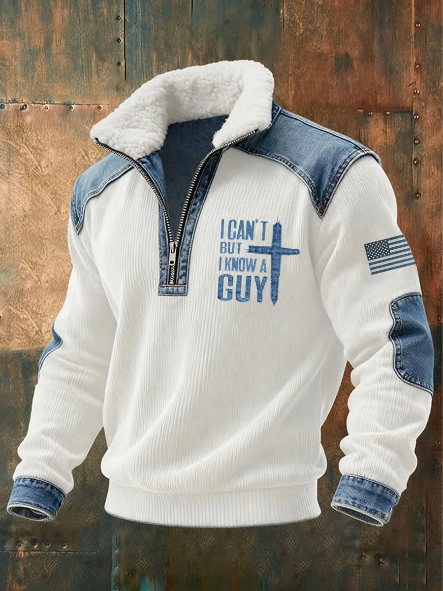 Men's I Can't But I Know A Guy Print Sweatshirt-Fast Shipping