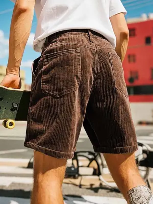 Men's Vintage Multi-Pocket Cargo Shorts
