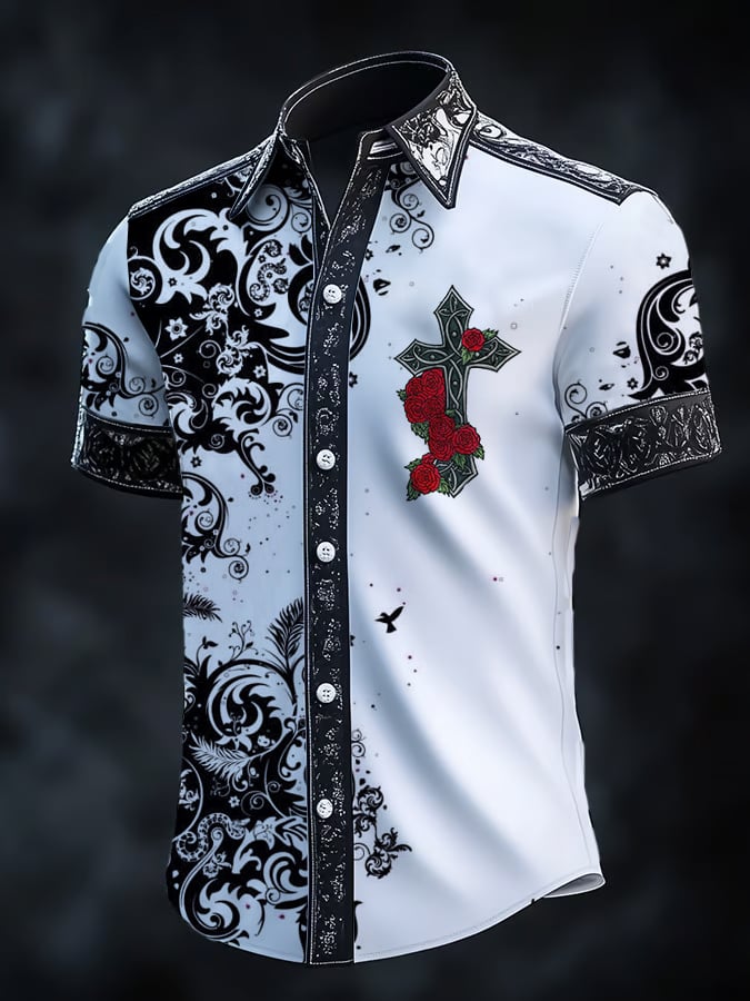 Men's Retro Gothic Dark Shirt