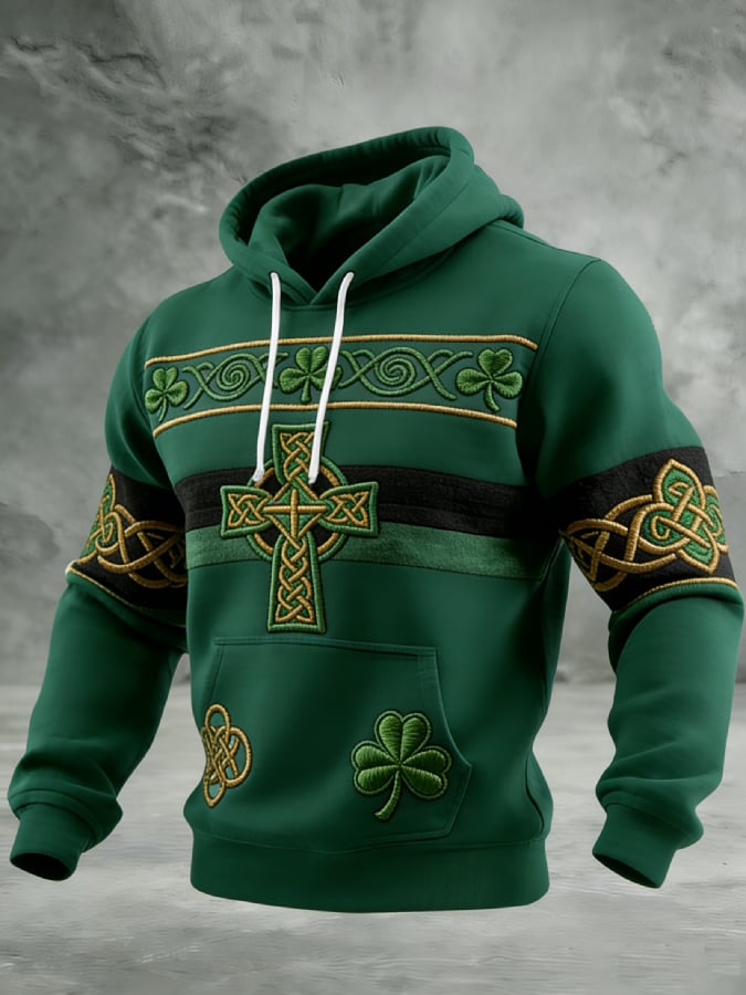 Men'S Casual St. Patrick'S Day Printed Sweatshirt