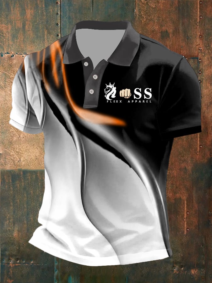 Men's Fashion Casual Business Contrast Color Polo