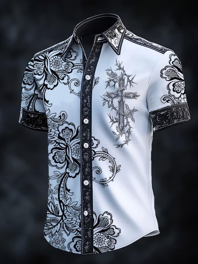Men's Retro Gothic Dark Shirt