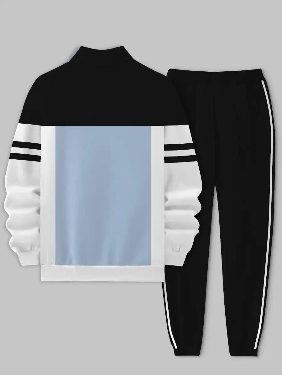Relaxed Zipper Long Sleeve Two Piece Set