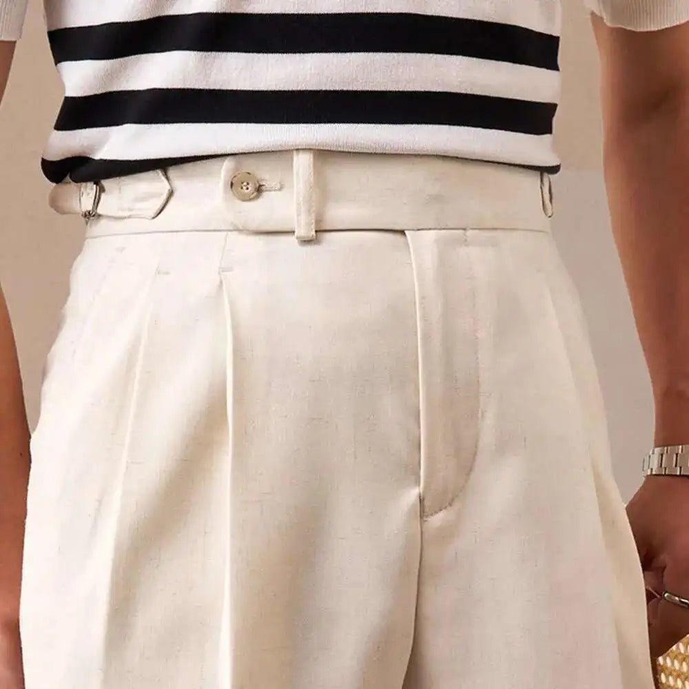 Linen italian gentleman trousers