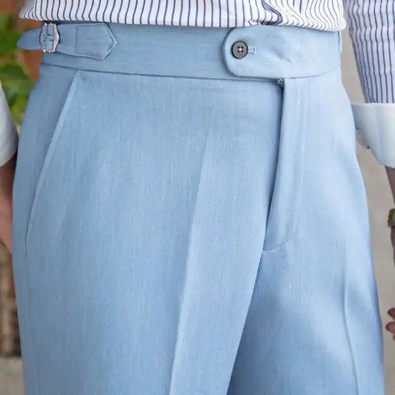 Office blue business trousers