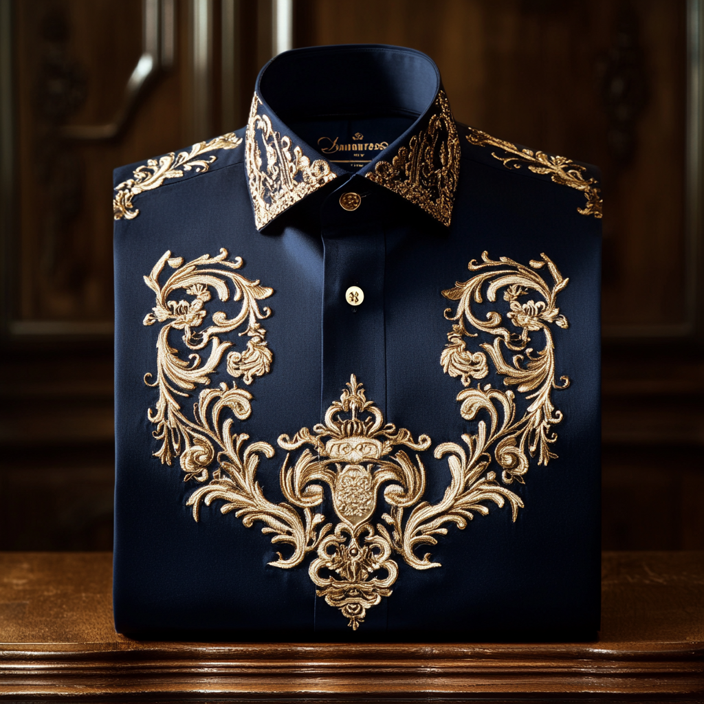 Exclusive Luxury royal comfortable business leisure vacation long sleeve shirt