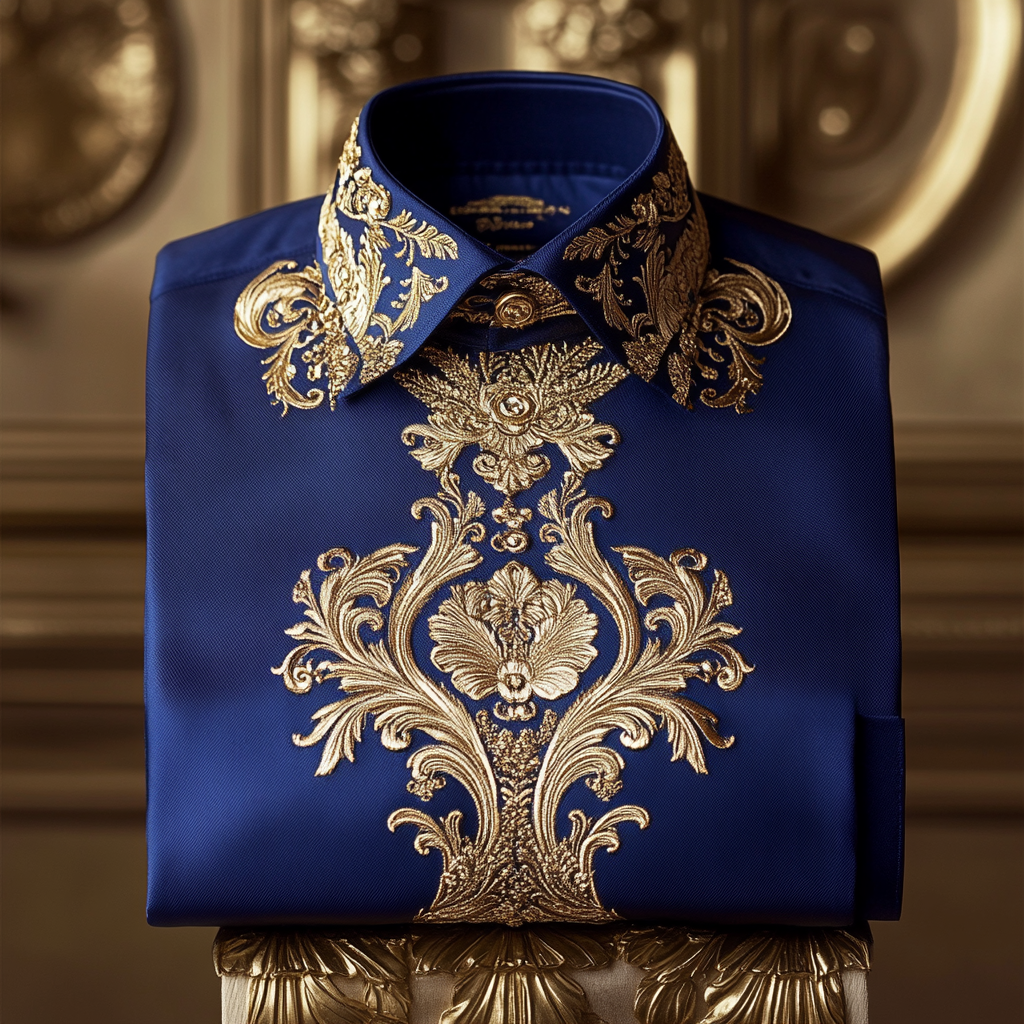Exclusive Luxury royal comfortable business leisure vacation long sleeve shirt