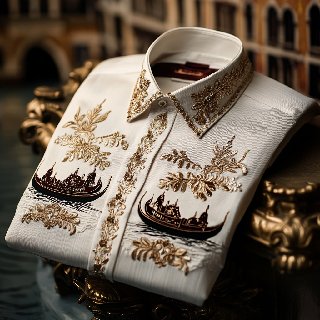 Exclusive Luxury royal comfortable business leisure vacation long sleeve shirt