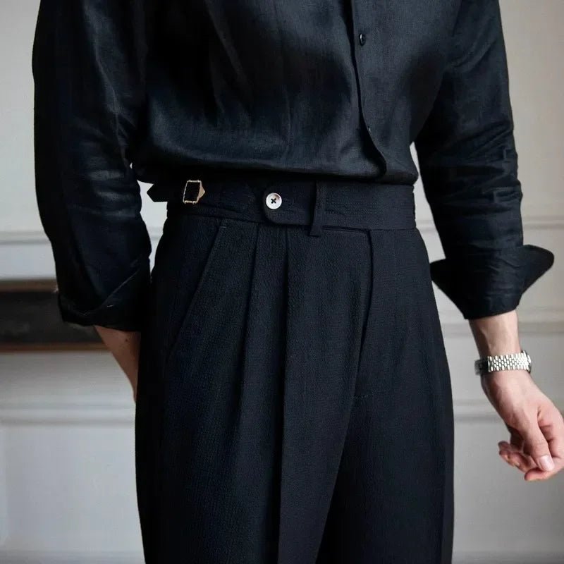 Straight fit suit elegant pants