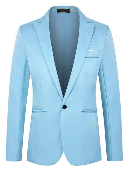 Men's Formal Single-Button Slim Fit Blazer