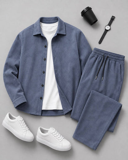 Men's Long-Sleeve Shirt and Pants Set