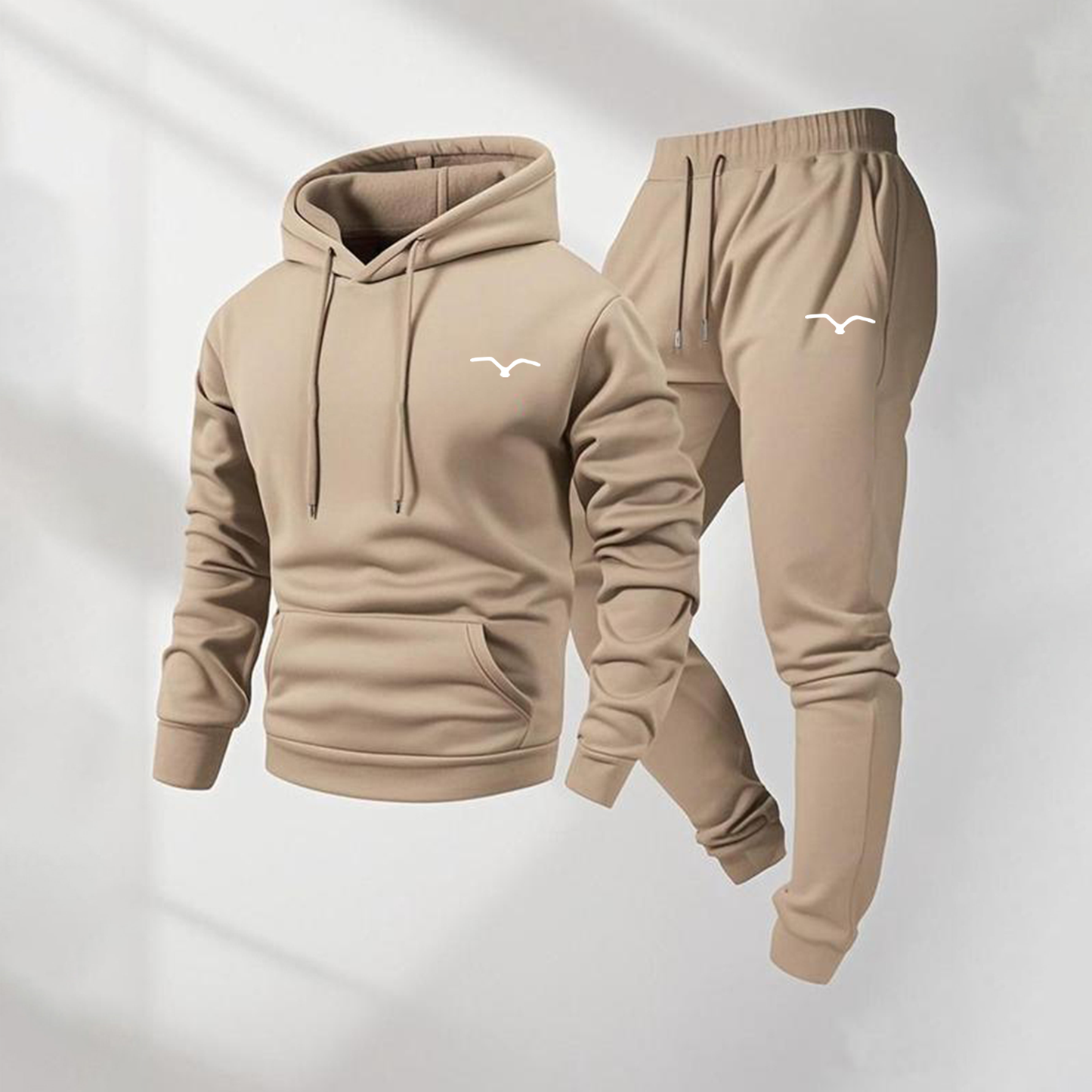 Men's Pattern Print Hoodie and Drawstring Sweatpants Set, Menswear, Casual Athletic Long Sleeve Hooded Jacket & Trousers for Fall & Winter, Men's Clothing for Daily Wear, Sportswear Indoor Outdoor, Tracksuit, Athleisure