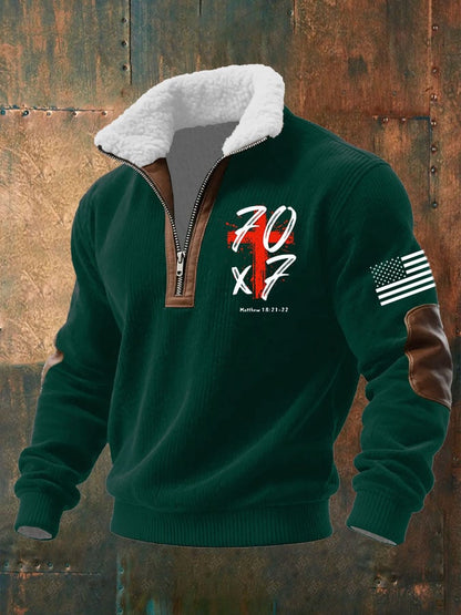 Men's Faith Textured Sweatshirt