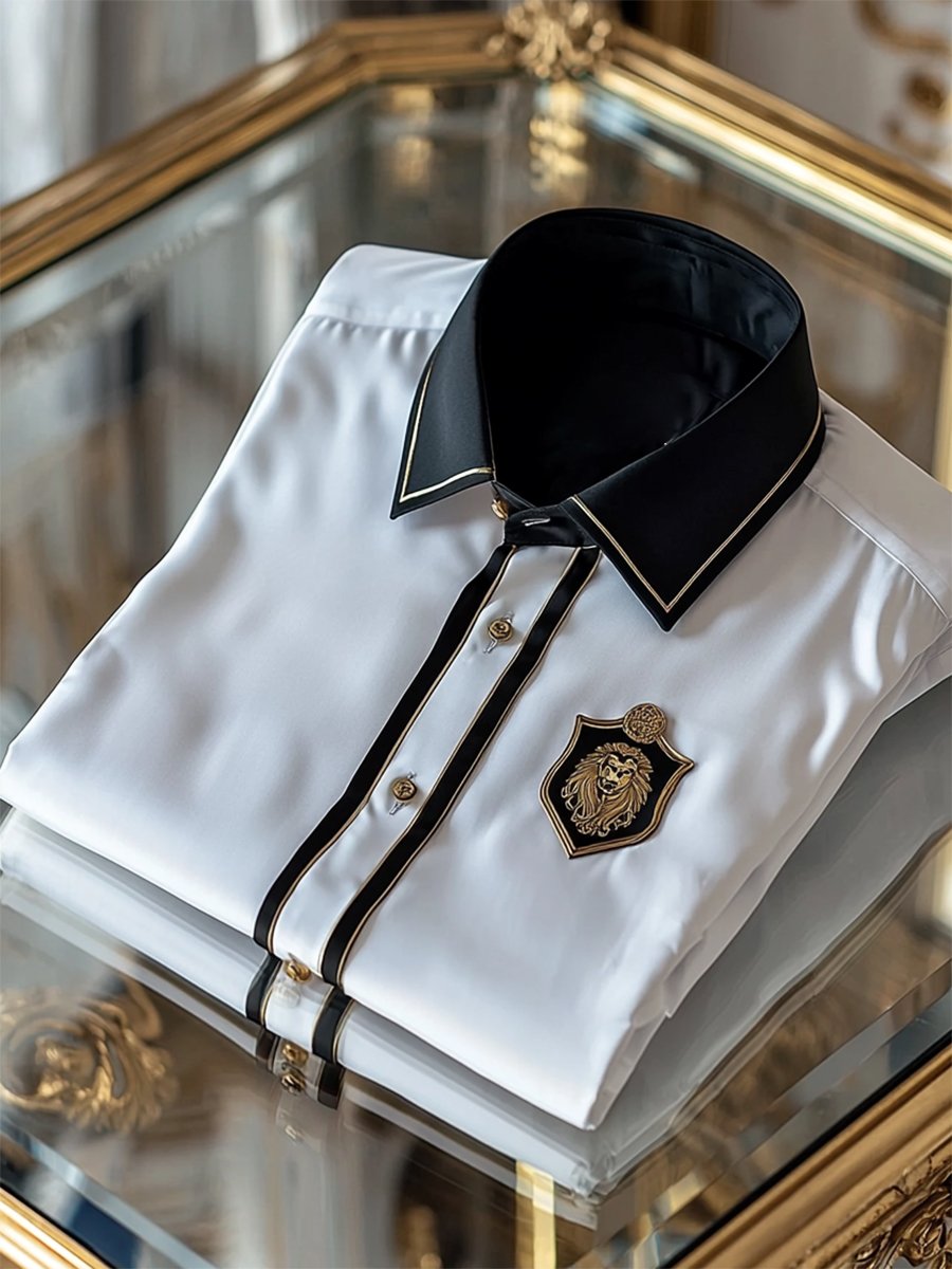 Men's Luxe Satin Long Sleeve Shirt
