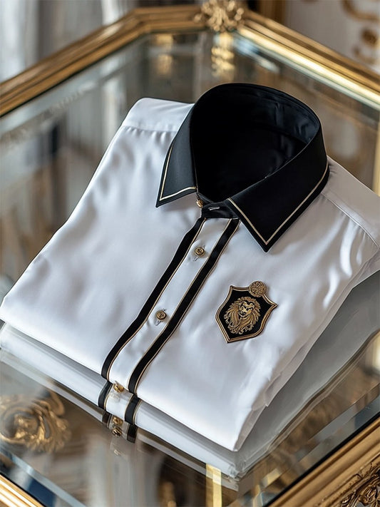Men's Luxe Satin Long Sleeve Shirt