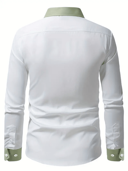 Men's Striped Business Casual Shirt