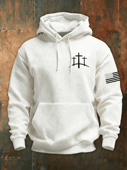 Men's Faith Print Knit Hoodie