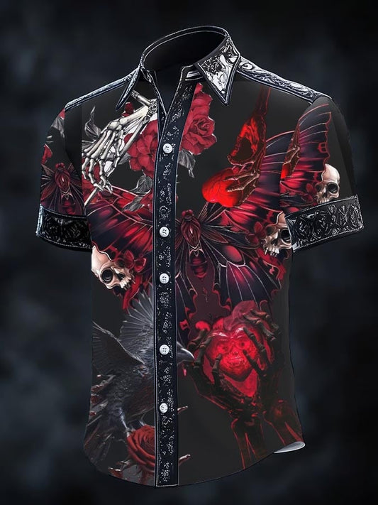 Men's Retro Gothic Dark Shirt