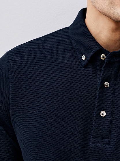 BreezeLuxe Breathable Piqué Short Sleeve Polo