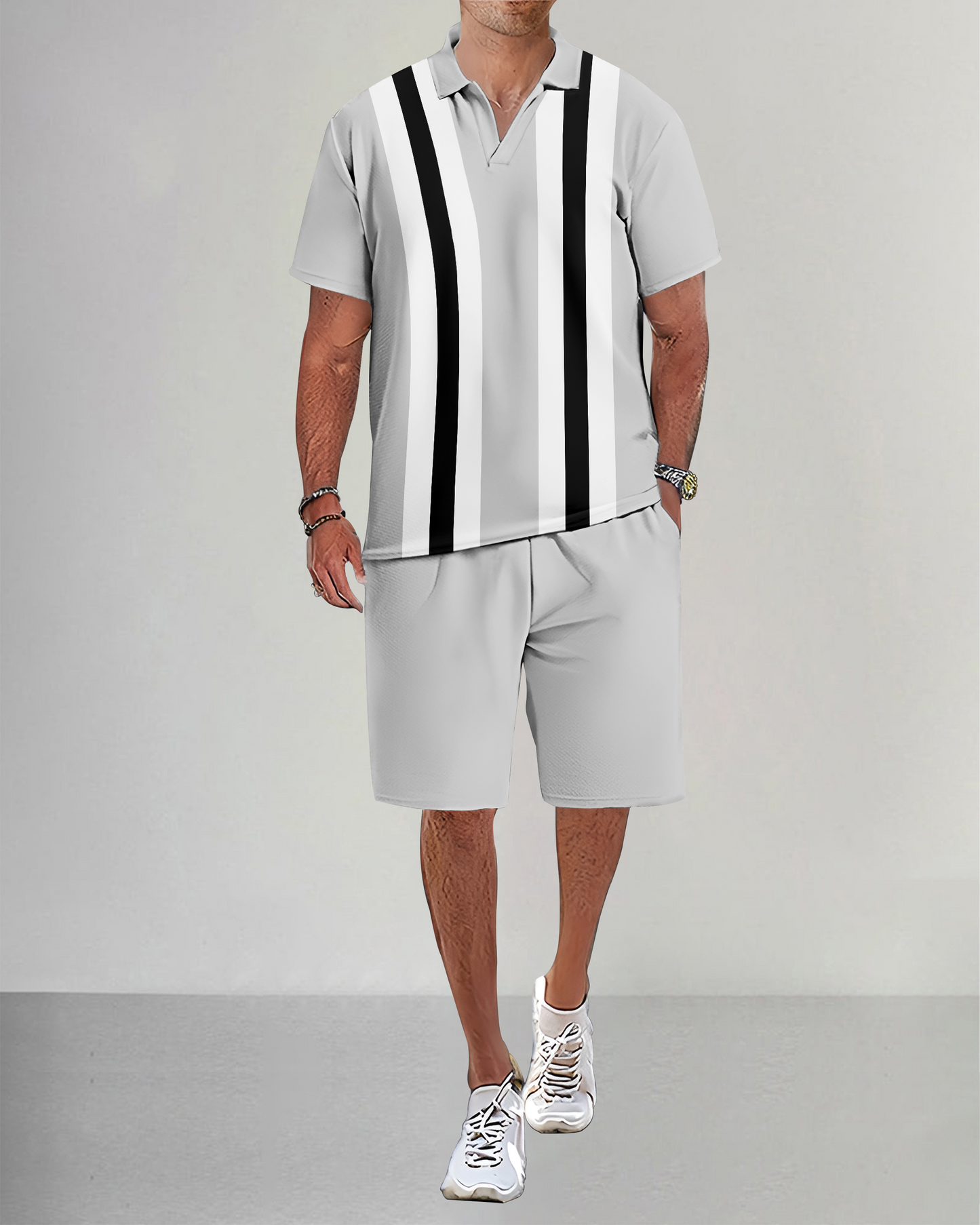 Suitmens Men's Casual Summer POLO Set 010