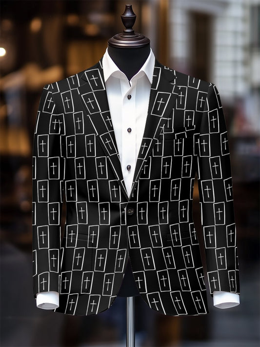 Men's Vintage Casual Cross Blazer